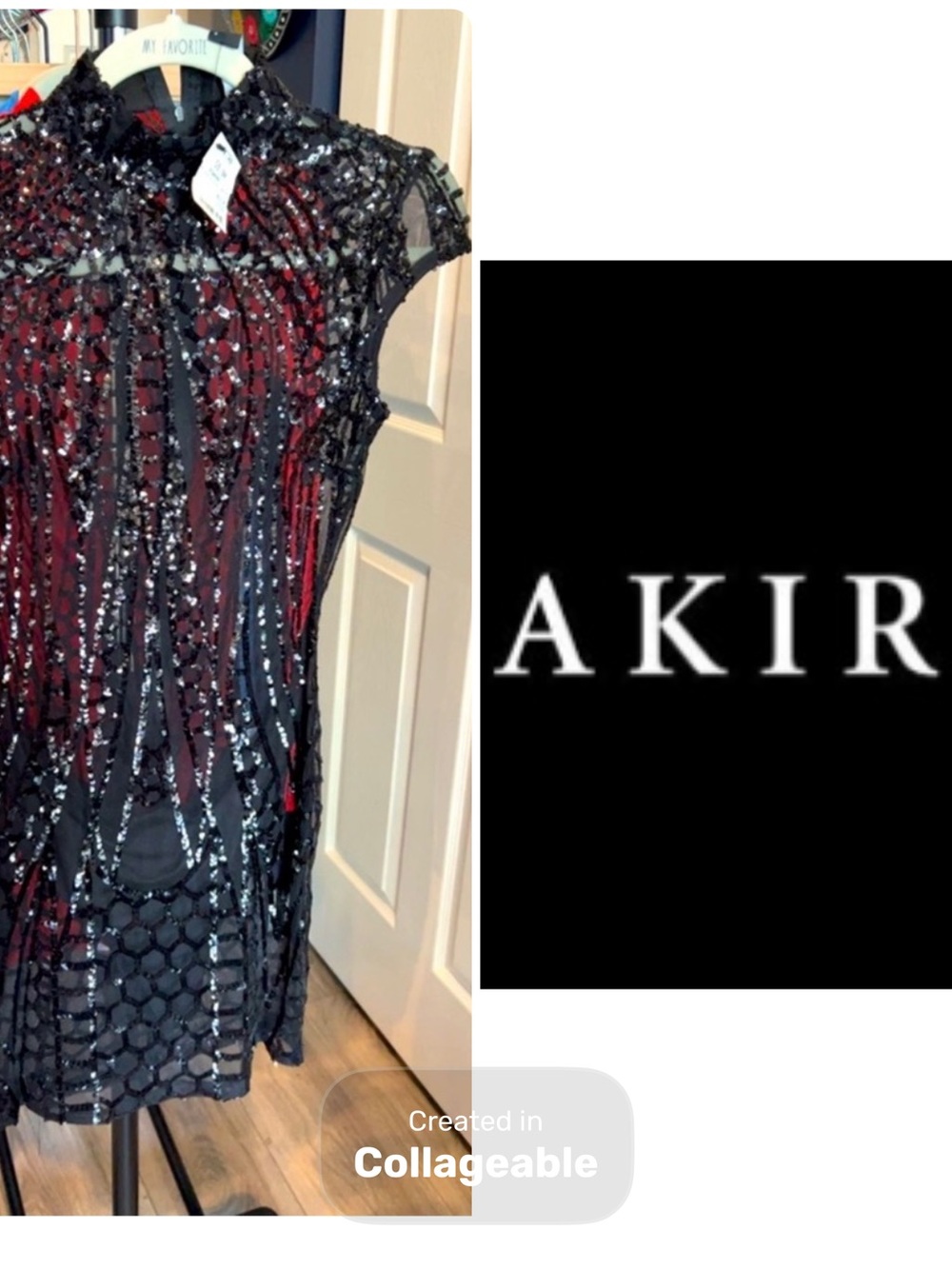 ⚡️FLASH SALE‼️AKIRA Black Sequin Mini Dress🖤